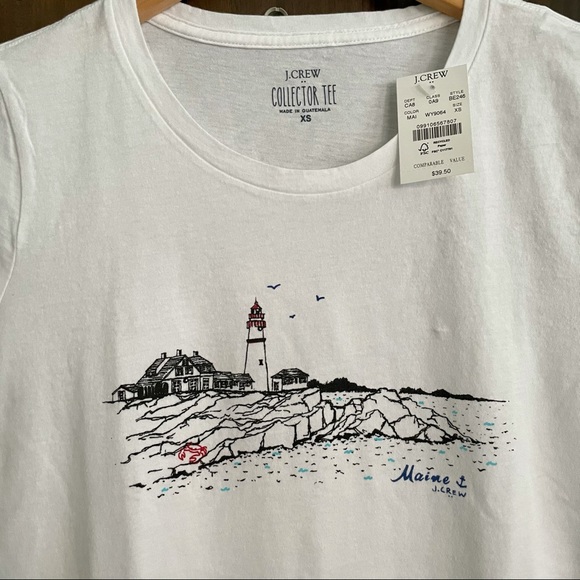 J. Crew Factory Tops - JCREW FACTORY NWT Collector Graphic Tee ‘Maine’